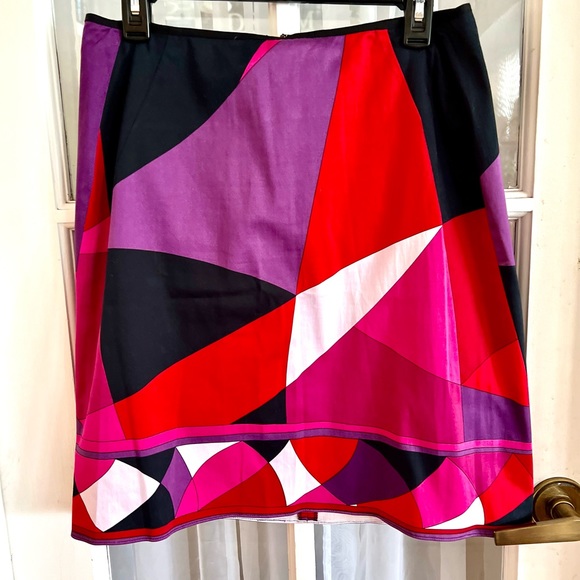 EUC SZ 8 T by Tahari Colorblock skirt - Picture 1 of 4